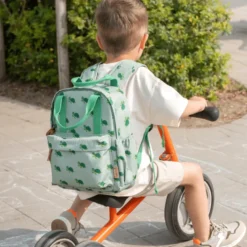 Sac à dos en matière recyclée & gourde souple - ensemble rentrée - tortue