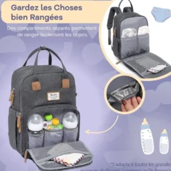Sac à dos à langer bébé multifonctions