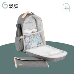 Sac à dos à langer - pyla - smokey Gris