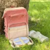 Sac à dos pique-nique escapade rose 2p