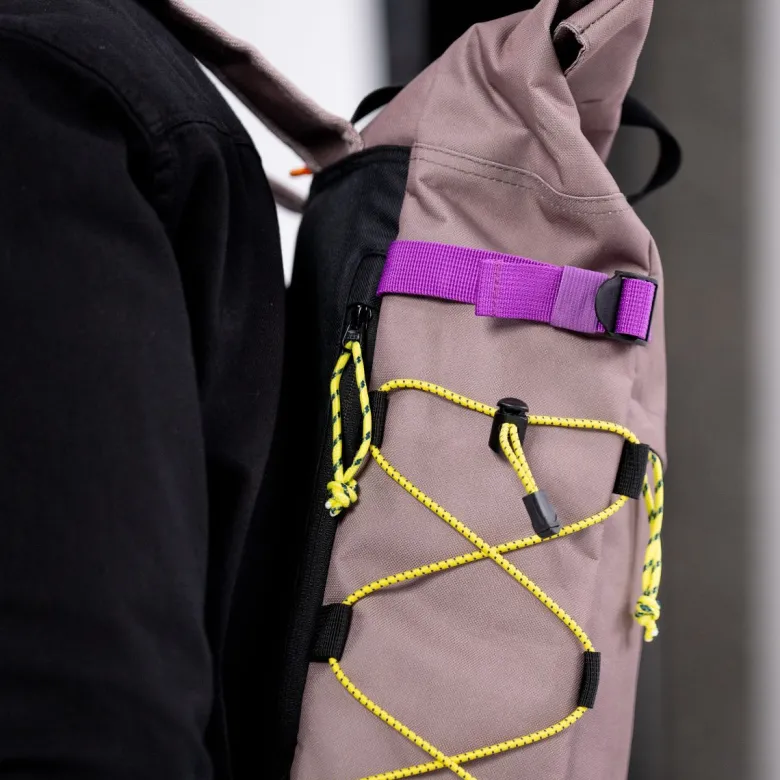 Sac à dos rolltop taupe