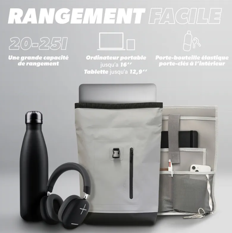 Sac à dos rollup imperméable 20-25l