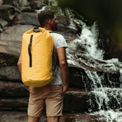 Sac à dos tube étanche 45l Jaune