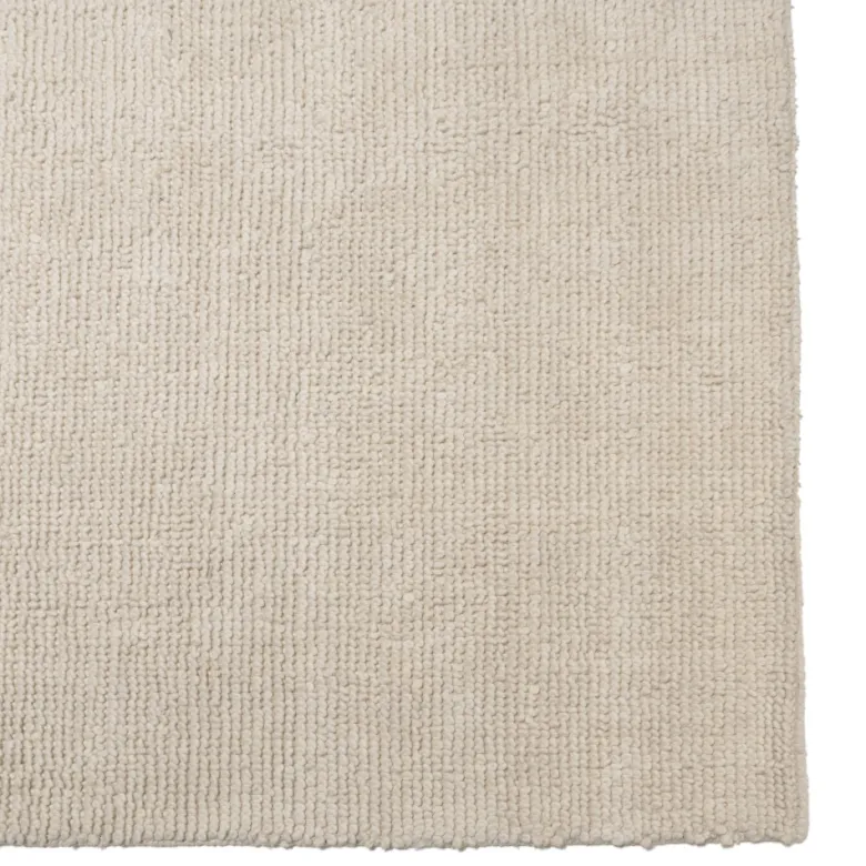 Sacha - tapis rectangulaire 200x290cm en laine bouclée couleur beige