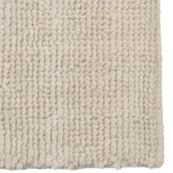 Sacha - tapis rectangulaire 200x290cm en laine bouclée couleur beige