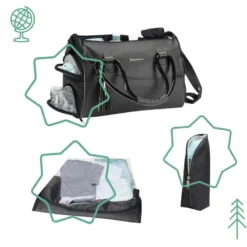 Sac à langer glossy et matelas à langer