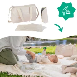 Sac à langer pocketstyle crème