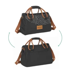 Sac à langer pocketstyle noir camel