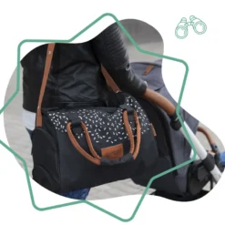 Sac à langer pocketstyle noir camel