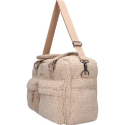 Sac à langer sherpa - 28 x 40 cm beige
