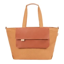 Sac à langer tote bag tendance fancy Marron