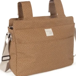 Sac à poussette à pois poppy cannelle