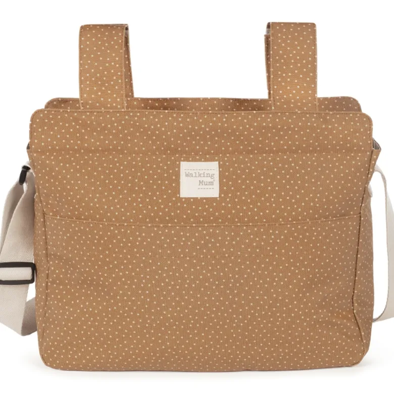 Sac à poussette à pois poppy cannelle