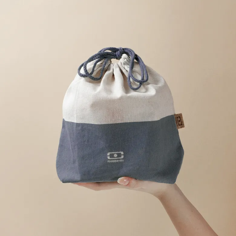 Sac repas large bleu