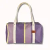 Sac voyage agar cire chevron parme