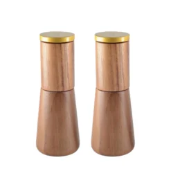 Salière et poivrière en bois