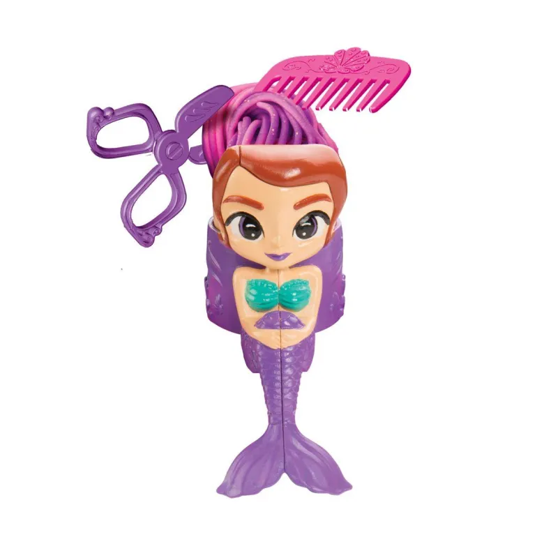 Salon de coiffure pour sirènes en pâte à modeler douce et malléable