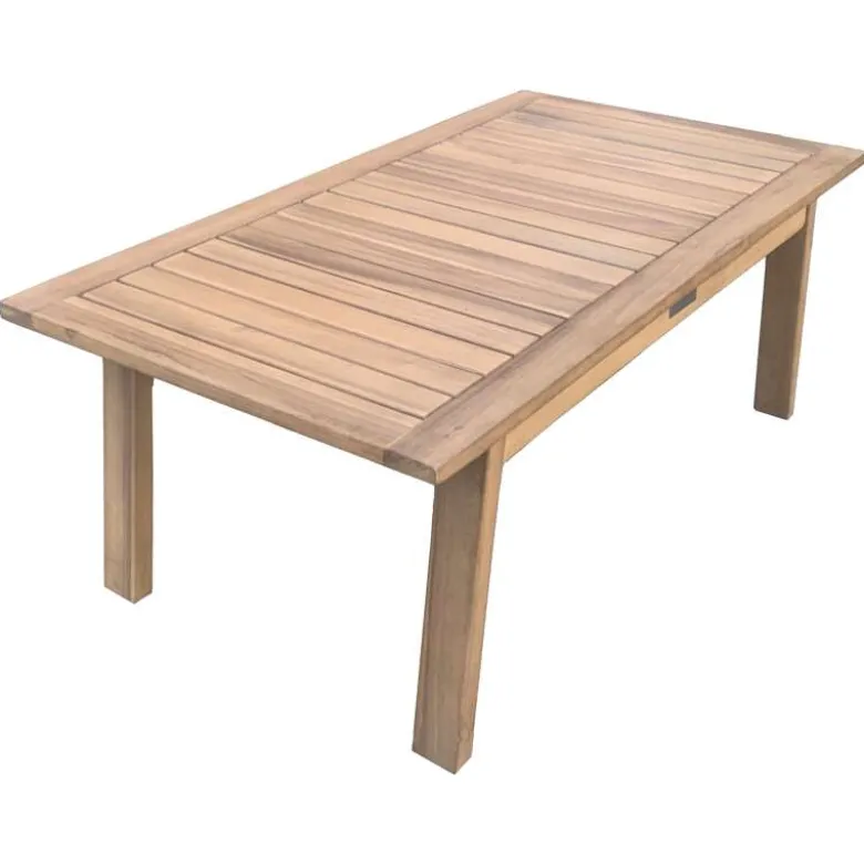 Salon de jardin en acacia 4 places gili - coussins sable