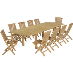 Salon de jardin teck murcie 10 places
