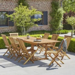 Salon jardin extensible 8à10 p