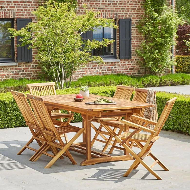 Salon jardin extensible 8à10 personnes