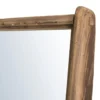 Sandy - miroir sur pieds marron bois pin recyclé
