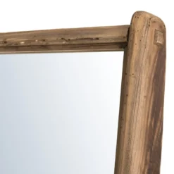 Sandy - miroir sur pieds marron bois pin recyclé