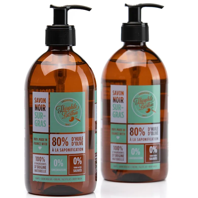 2 savons noirs corporels 100% naturels