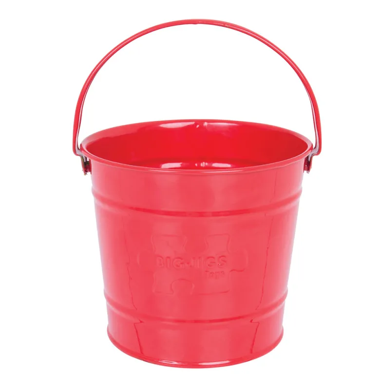 Seau de jardinage rouge pour enfants
