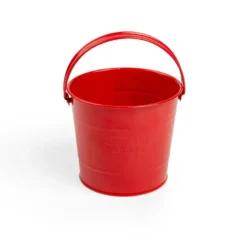 Seau de jardinage rouge pour enfants