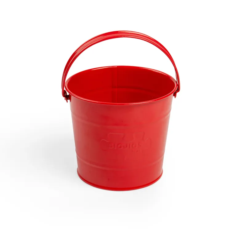 Seau de jardinage rouge pour enfants