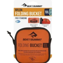 Seau pliable sea to summit folding bucket 10l rouge
