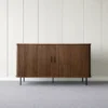 Semarang buffet en bois cannelé à portes coulissantes 140cm