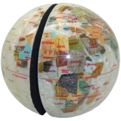 Serre livres globe 15 cm nacre