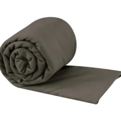 Serviette microfibre sea to summit pocket towel l 60x120 gris foncé