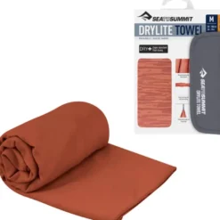 Serviette microfibre sea to summit drylite towel m 50x100 rouge