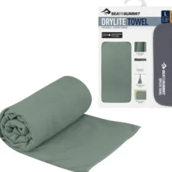Serviette microfibre sea to summit drylite towel l 60x120 verte