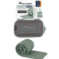 Serviette microfibre sea to summit pocket towel s 40x80 verte