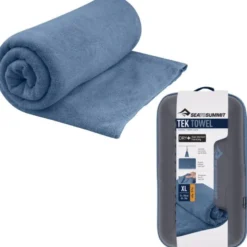 Serviette microfibre sea to summit tek towel xl 75x150 bleu marine