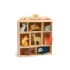 Set d'animaux en bois : animaux de la fo