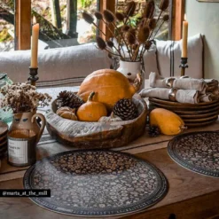 Set de table rond beija flor spring bohemian garden