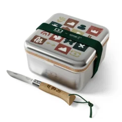 Set lunch box métal 1l et couteau monbento® x opinel