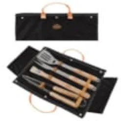 Set outils pour barbecue, sac jean