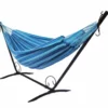 Set support en métal avec hamac simple bleu