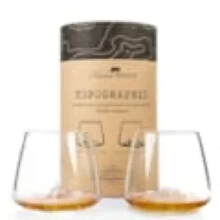 Set 2 verres topographic fuji & denali