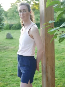 Short pyjama vanneau bleu marine L