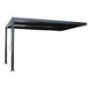 Sifnos pergola bioclimatique 4x3m adossée en aluminium noir