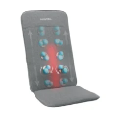 Siège massant shiatsu avec têtes de massage souples et chaleur relaxante