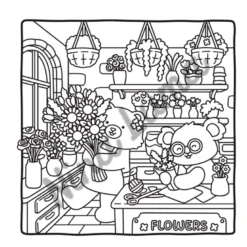 Snuggly Friends Petites boutiques cosy Coloriages fun et mignons