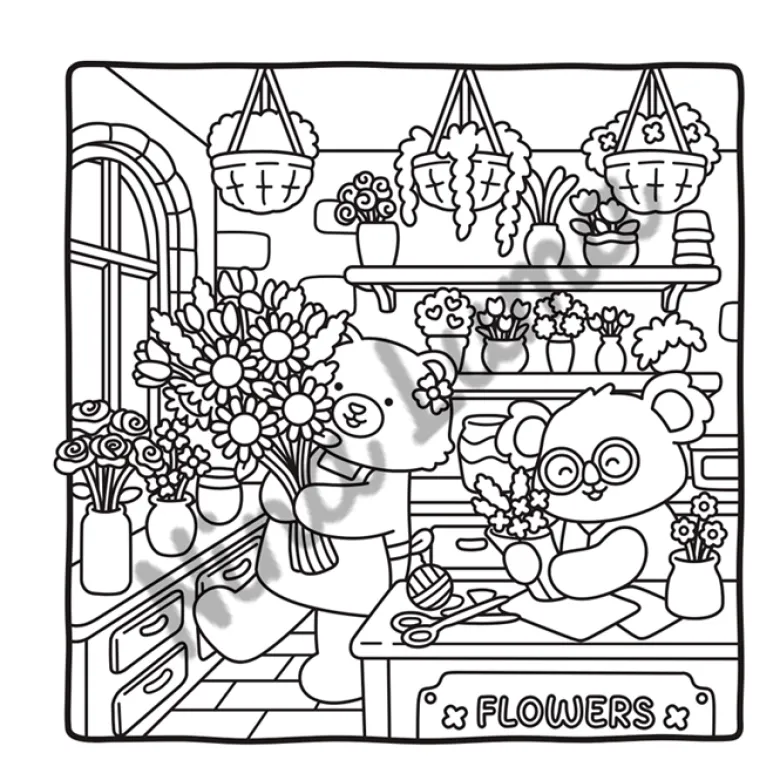 Snuggly Friends Petites boutiques cosy Coloriages fun et mignons